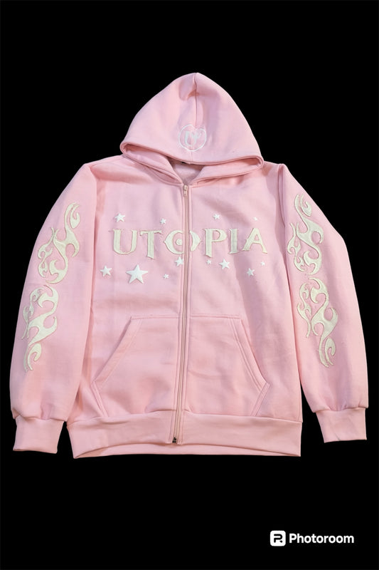 Light Pink Capri Zip-Up Jacket